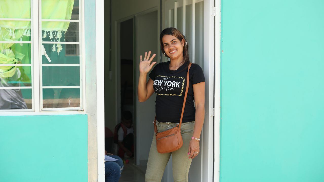 Unas 75 personas del sector de Los Girasoles, en Puerto Colombia, Atlántico, se beneficiaron de los módulos habitacionales entregados por Homecenter.