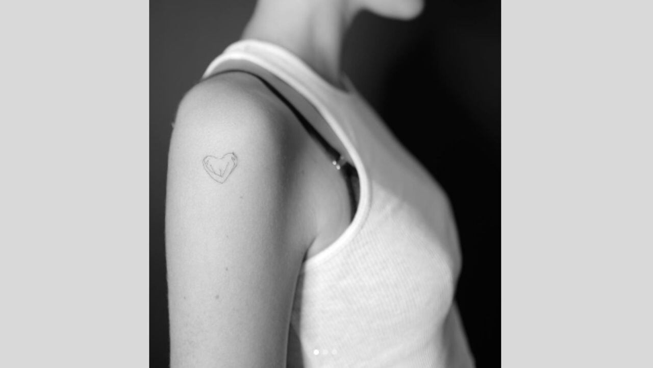 El tatuaje de corazón es uno de los más clásicos