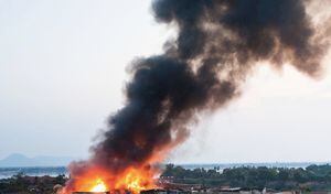 El incendio ocurrió en el país africano de Benín (foto de referencia)