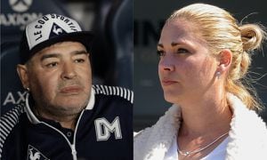Diego Maradona y Mavys Álvarez.