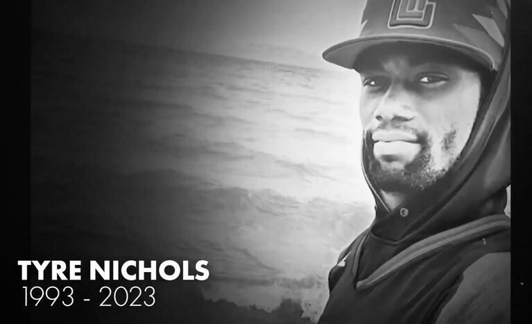 Tyre Nichols, joven afroamericano quien perdió la vida luego de una paliza propinda por cinco policías.