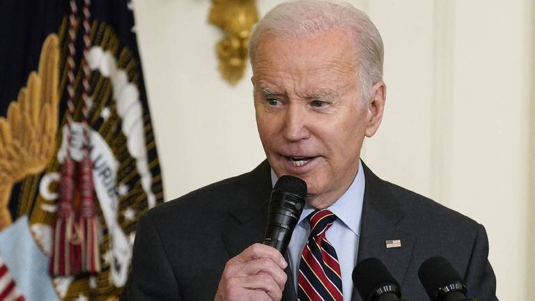 Joe Biden reiteró pedido al Congreso para vetar las armas de asalto.