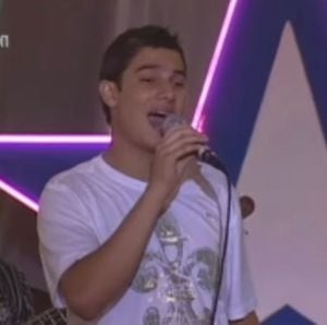 Pipe Bueno a sus 16 años cantando en el Show de las Estrellas de Jorge Barón