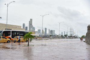 Centro de Cartagena inundado