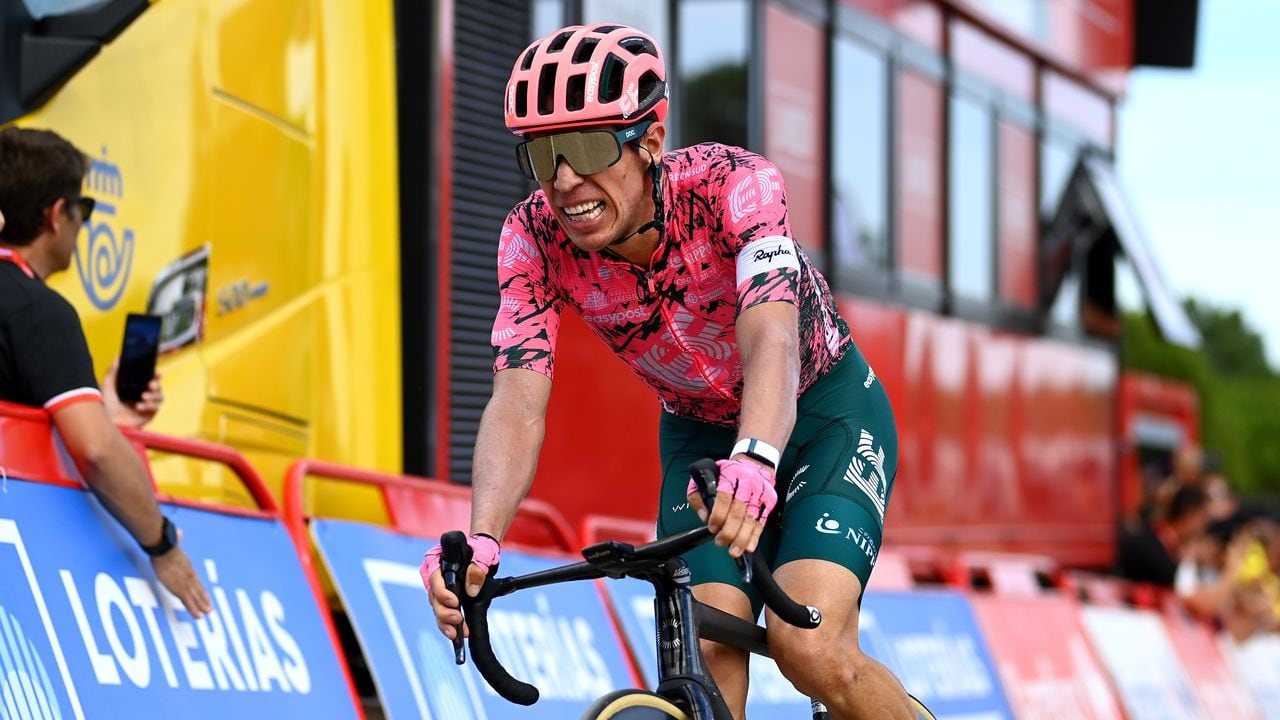 Rigoberto Urán, ciclista colombiano, durante una de las etapas de la Vuelta a España 2022.