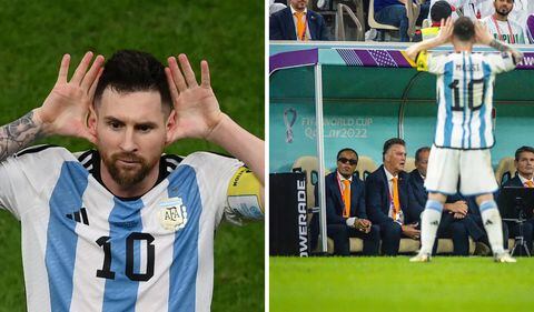 Lionel Messi vs. Holanda en el Mundial de Qatar 2022.