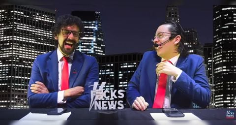 Camilo Pardo Mago y Camilo Sánchez en su “Fucks News”