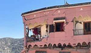 Varias casas quedaron destruidas por cuenta del terremoto en Marruecos