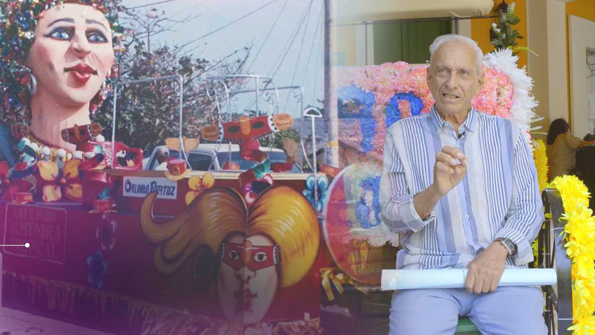 Orlando Pertuz tiene más de 30 años de experiencia construyendo carrozas para el Carnaval.