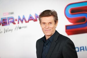 LOS ANGELES, CALIFORNIA - DECEMBER 13: Willem Dafoe attends the Los Angeles premiere of Sony Pictures' "Spider-Man: No Way Home" on December 13, 2021 in Los Angeles, California. (Photo by Matt Winkelmeyer/WireImage)