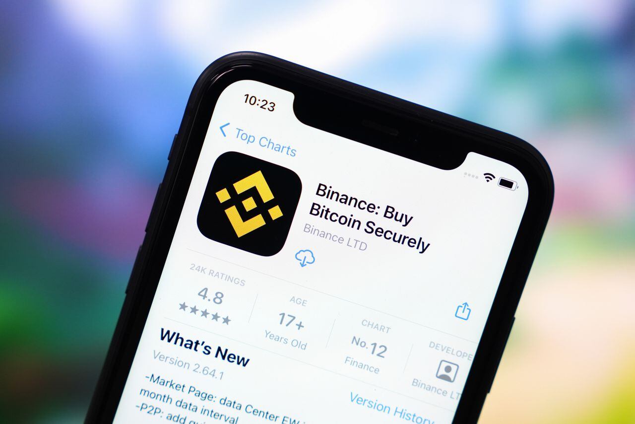 CHINA - 2023/05/22: In this photo illustration, the Binance app logo is displayed in the App Store on an iPhone. (Photo Illustration by Sheldon Cooper/SOPA Images/LightRocket via Getty Images)