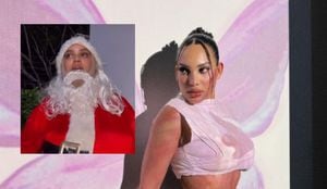 La bailarina publicó un video de las sorpresas que le dio a sus allegados por Navidad.