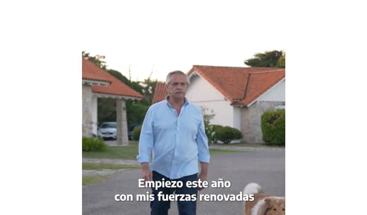 El presidente Alberto Fernández hizo un emotivo video para iniciar el 2023