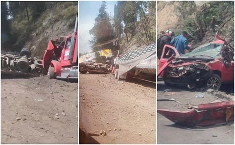 Grave accidente en la vía Ubaté - Zipaquirá deja dos personas muertas este sábado, 3 de febrero.