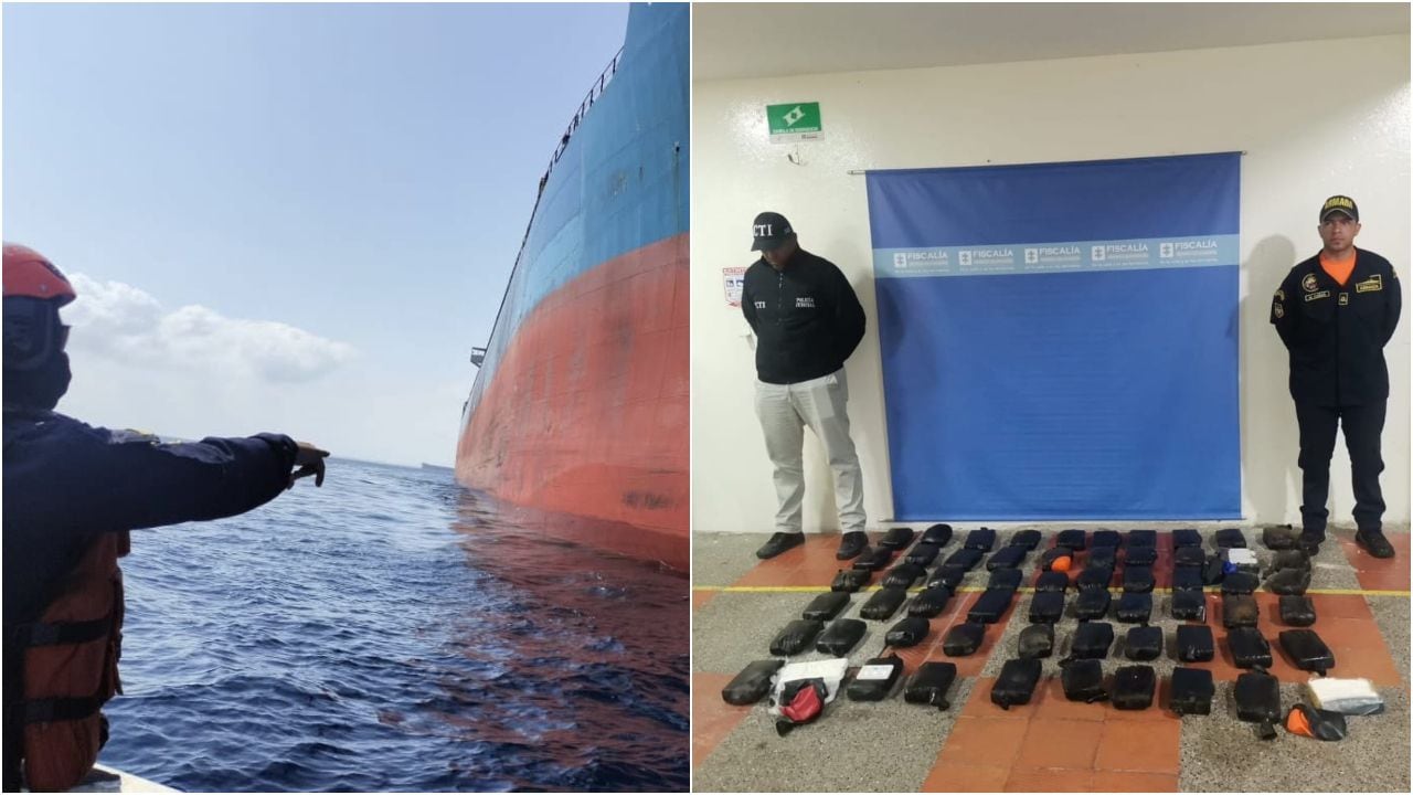 Armada incauta cocaína adherida en el casco de un buque que se movilizaba por el Caribe; así fue la operación