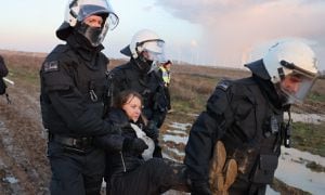 Greta Thunberg arrestada en Alemania.
