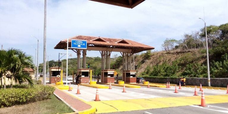 Peaje en la vía Cartagena - Barranquilla.