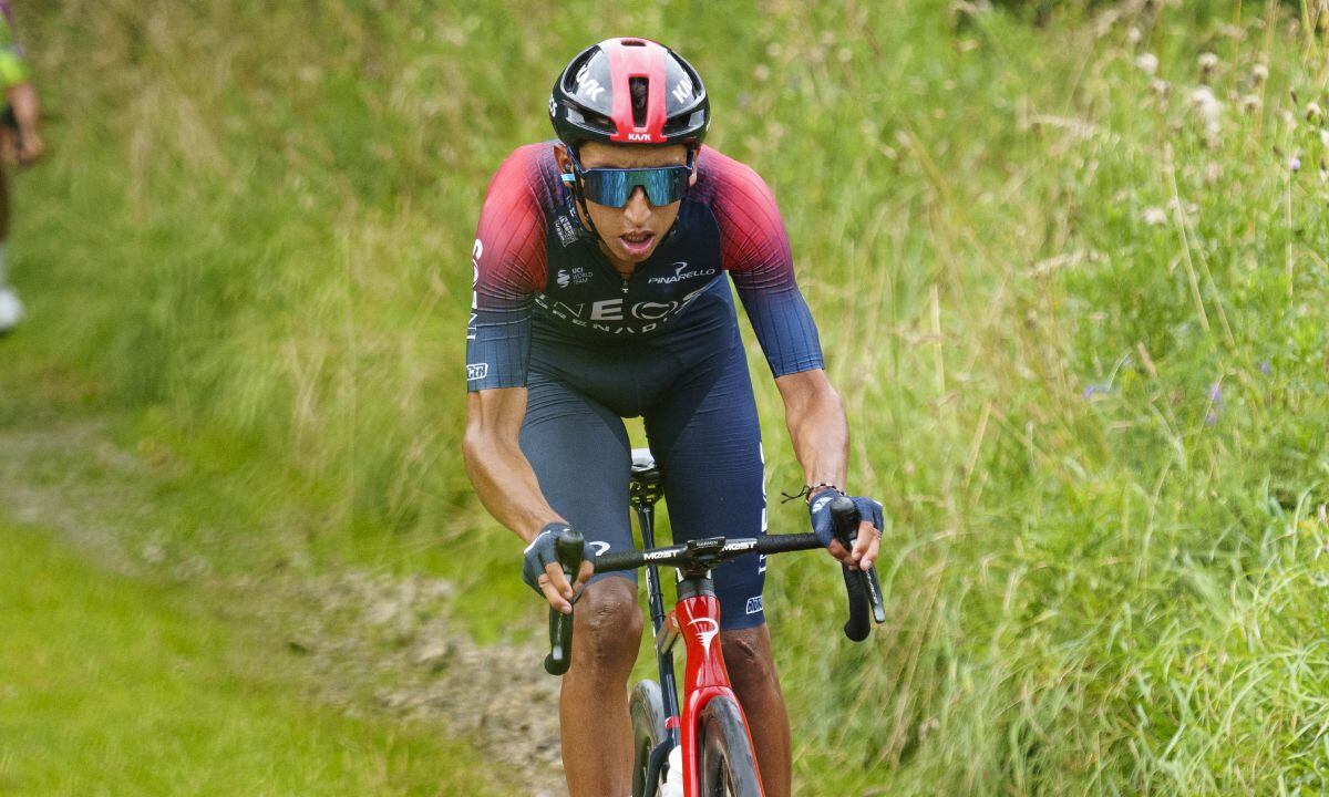 Egan Arley Bernal Gomez of Ineos Grenadiers competes during the third stage of the PostNord Danmark Rundt from Otterup to Herning on August 18, 2022.
AFP/Bo AMSTRUP/Ritzau Scanpix