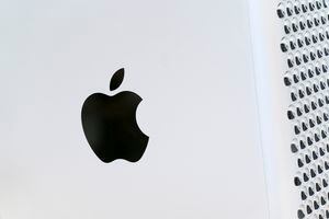 The Apple logo. (AP Photo/Mark Lennihan)