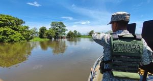 Armada Nacional desarrollando actividades de búsqueda en el río Magdalena