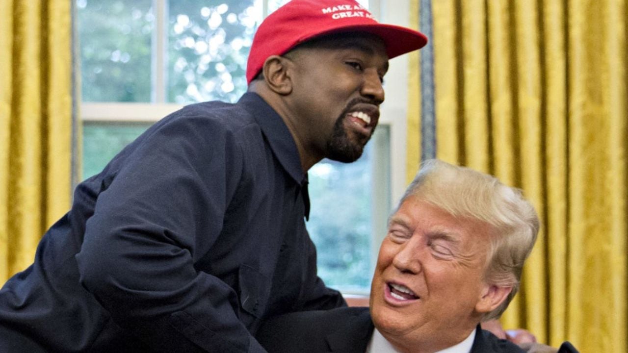 El expresidente Donald Trump tiene una buena amistad con el cantante Kanye West