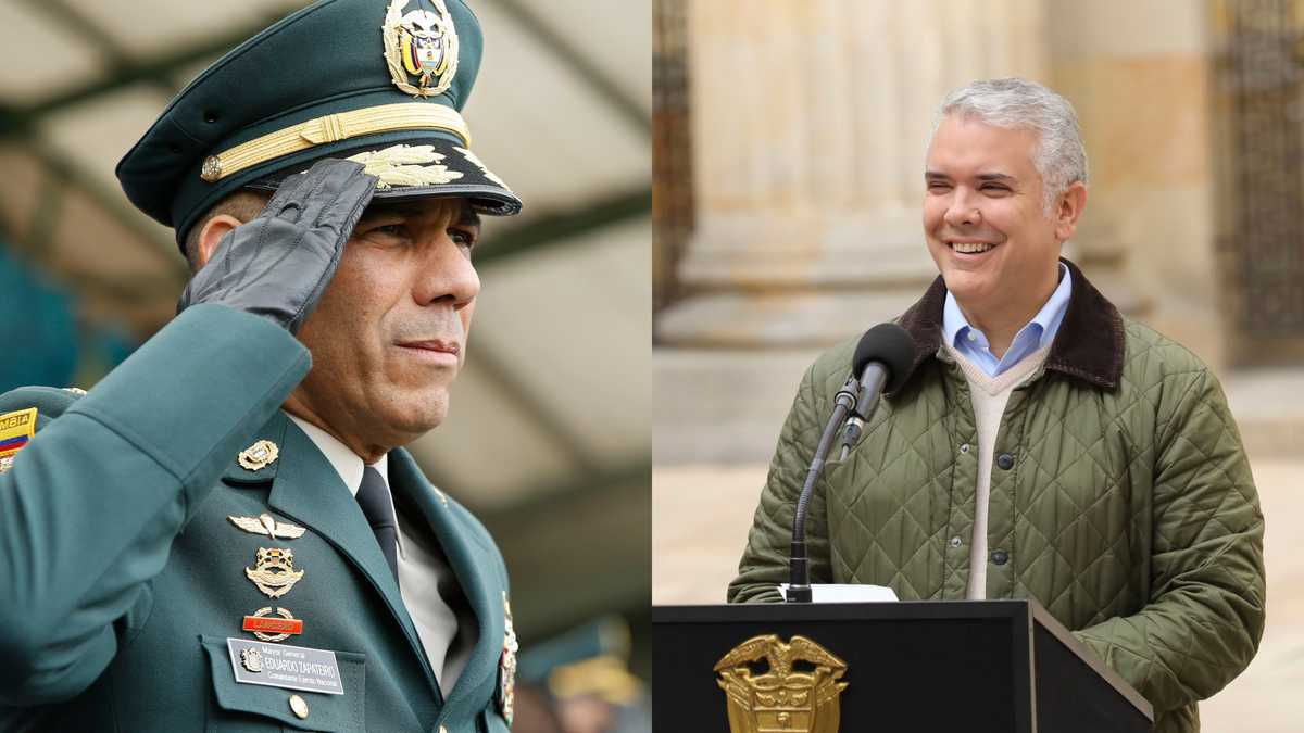 General Eduardo Zapateiro e Iván Duque