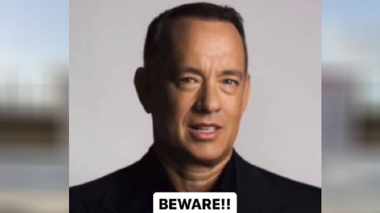Tom Hanks, famoso actor de Hollywood denunció uso indebido de su imagen en un video creado con IA.