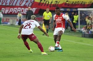 Hasta el mínuto 90, Independiente Santa Fe pudo marcar el gol de la victoria frente a Deportes Tolima. Foto: Instagram Independiente Santa Fe.