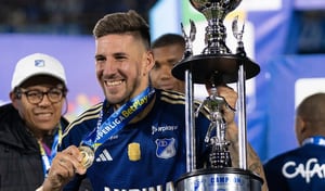 Santiago Giordana conquistó la Superliga con Millonarios