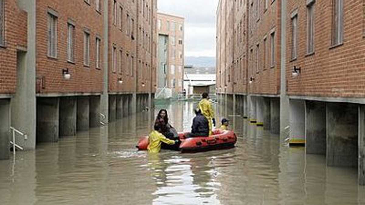 A finales del 2011, varias viviendas del sur de la ciudad se inundaron.   