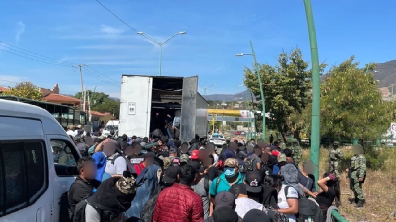 El Instituto Nacional de Migración (INM) confirmó que en total fueron 269 los migrantes encontrados dentro del trailer