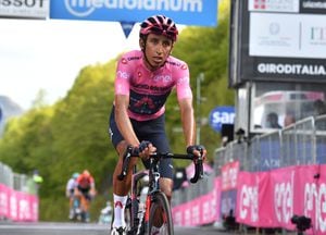 FILE PHOTO: Cycling - Giro d'Italia - Stage 19 - Abbiategrasso to Alpe di Mera, Italy - May 28, 2021 Ineos Grenadiers rider Egan Arley Bernal Gomez of Colombia finishes stage 19 in third place REUTERS/Jennifer Lorenzini/File Photo