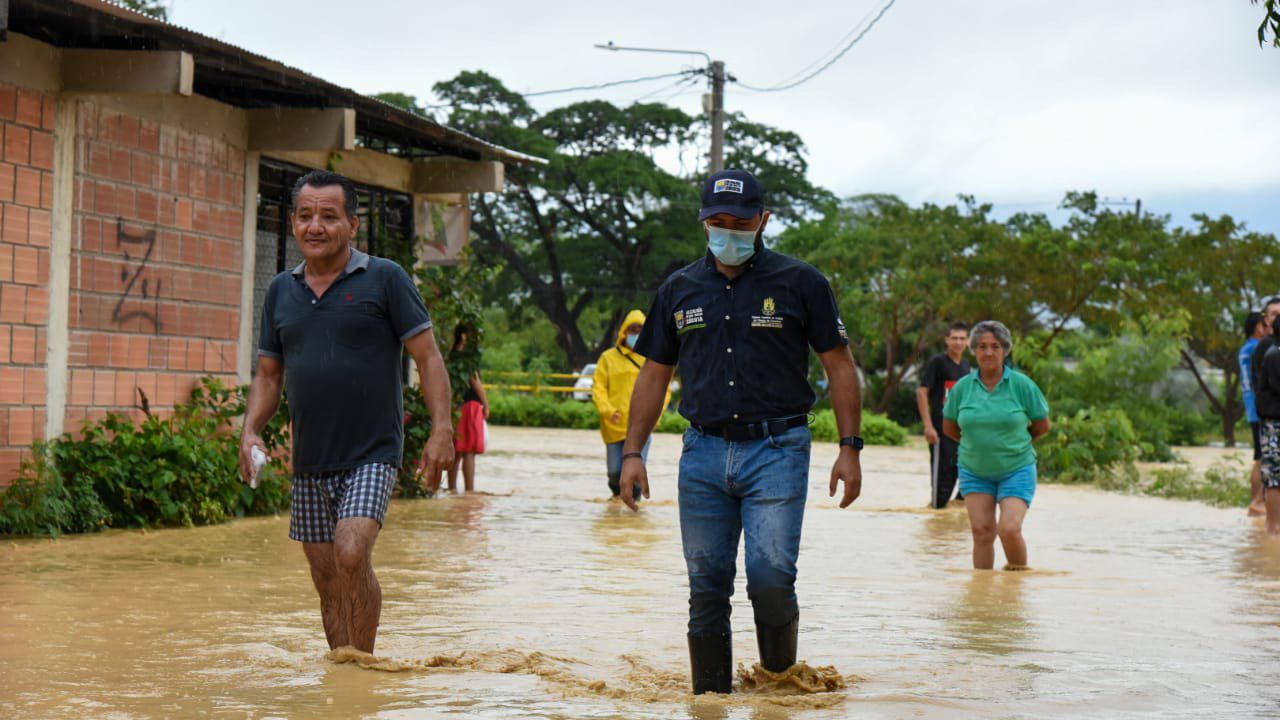 Emergencia por fuertes lluvias en 35 barrios de Cúcuta