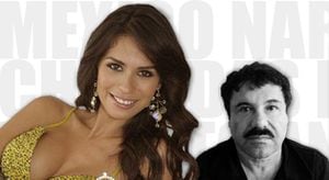 A la izquierda, Emma Coronel; derecha, 'El Chapo' Guzmán.