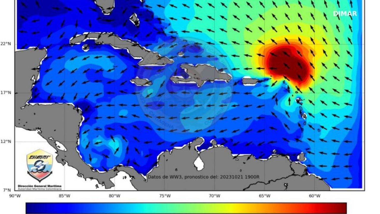 Advierten posible formación de ciclón en el mar Caribe.