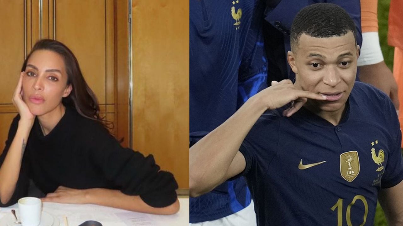 Inés Rau y Kylian Mbappé.