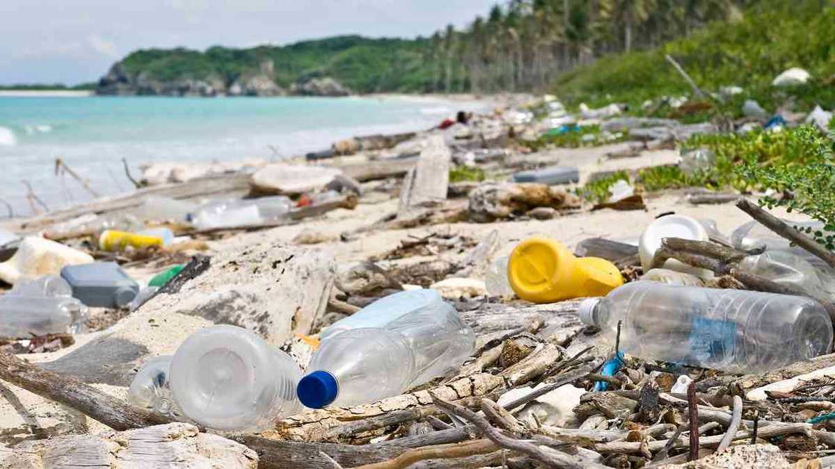 Según el estudio en las costas del Caribe y Pacífico de Colombia se pueden encontrar hasta 1.000 microplásticos por metro cuadrado de playa. Foto ilustración: Getty Images