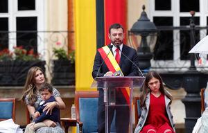 Carlos Fernando Galán  toma posesión como alcalde de Bogotá
