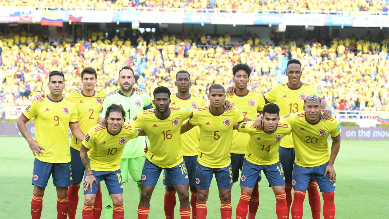 Selección Colombia formada en el partido del domingo 10 de octubre ante Brasil en Barranquilla