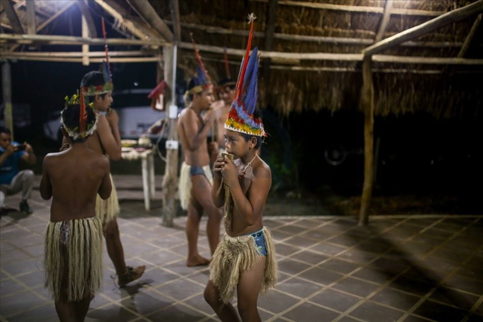 Pueblo Indígena Tucano Oriental en San José del Guaviare, la puerta de la Amazonía colombiana. Cortesía de Agencia Anadolu