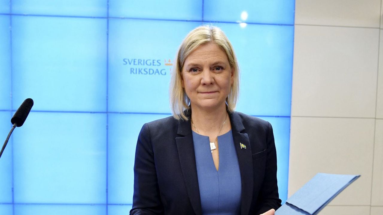 Magdalena Andersson renuncia, recién nombrada, a ser primera ministra de Suecia (Photo by Erik SIMANDER / TT NEWS AGENCY / AFP) / Sweden OUT