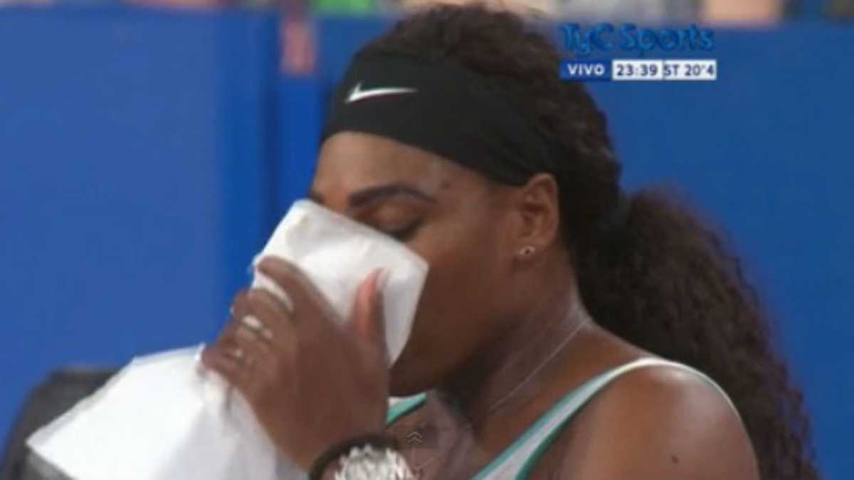 Serena no embocaba una hasta que se tomó un café.