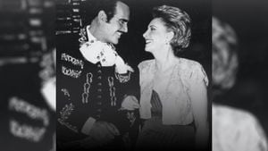 Vicente Fernández y su esposa María del Refugio Abarca, 'Cuquita'