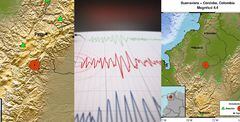 Los eventos sísmicos ocurrieron en el norte y sur del país.