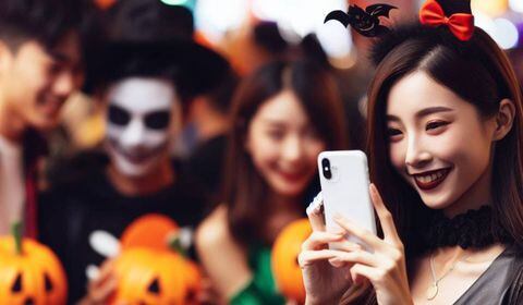 Los usuarios de redes sociales siempre tratan de lograr una buena foto en las fiestas de Halloween