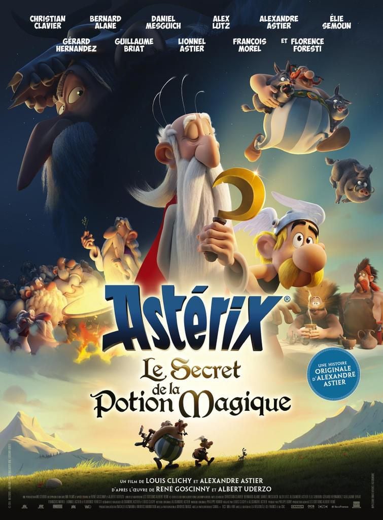 Afiche película "Asterix, Le secret de la potion Magique". Cortesía del Festival de Cine Francés