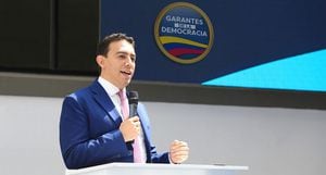 Alexánder Vega, registrador Nacional rindió una rueda de prensa en el marco del simulacro de preconteo de votos.