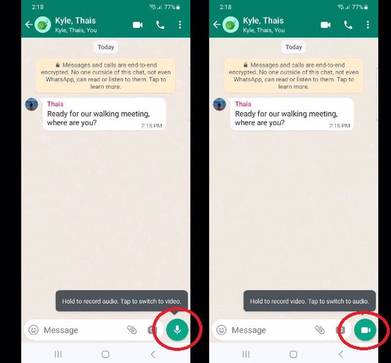 WhatsApp agrega los videos instantáneos como una función complementaria a las notas de voz.
