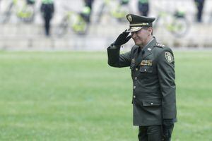 Bogotá. Mayo 9 de 2023. Ceremonia de reconocimiento y transmisión de mando al general de la Policía Nacional Mayor General William René Salamanca Ramírez, nuevo director general de la Policia Nacional. (Colprensa - Camila Díaz)