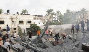 Los bombardeos de Israel a la Franja de Gaza no cesan